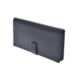 HERMES Hermes Bears Freque Black Gold Bracket □ O engraved (around 2011) Unisex Vo Epson Long Wallet AB Rank Used Ginzo