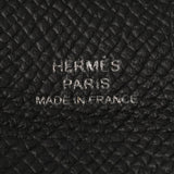 HERMES Hermes Bastia Coin Purse Black Silver Bracket Y engraved (around 2020) Unisex Vo Epson Coin Case B Rank Used Ginzo