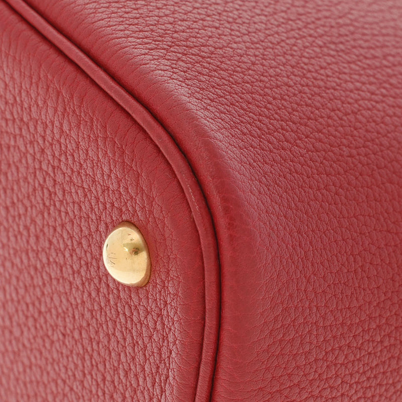 HERMES Hermes Bored 37 2way Rouge Biff Gold Bracket □ G engraved (around 2003) Ladies Fjord Handbag AB Rank Used Ginzo