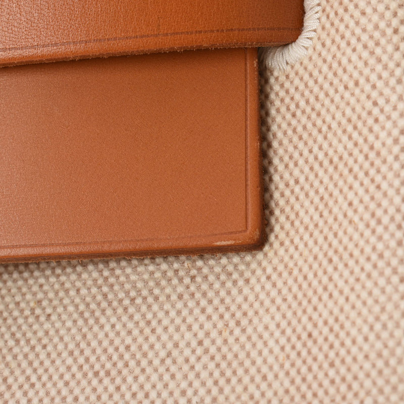 HERMES エルメス エールバッグTGM ナチュラル □B刻印(1998年頃) ユニセックス トワル/レザー ハンドバッグ Aランク 中古 銀蔵