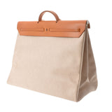 HERMES エルメス エールバッグTGM ナチュラル □B刻印(1998年頃) ユニセックス トワル/レザー ハンドバッグ Aランク 中古 銀蔵