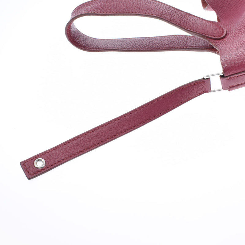 HERMES エルメス ピコタンロック MM ルビー シルバー金具 N刻印(2010年頃) レディース トリヨンクレマンス ハンドバッグ Bランク 中古 銀蔵