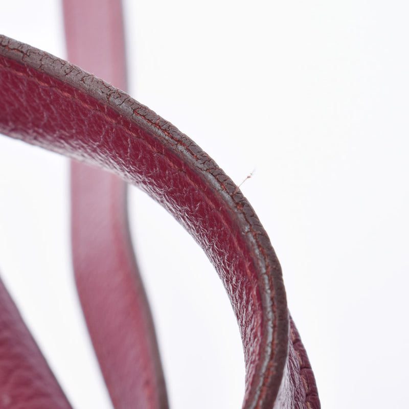 HERMES エルメス ピコタンロック MM ルビー シルバー金具 N刻印(2010年頃) レディース トリヨンクレマンス ハンドバッグ Bランク 中古 銀蔵