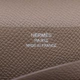 HERMES Hermes Bears Freet Etupo Silver Dear D -engraved (around 2019) Unisex Vo Epson Long Wallet Unused Ginzo