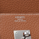 HERMES Hermes Birkin 35 Gold Silver Bracket □ M engraved (around 2009) Ladies Fjord Handbag AB Rank Used Ginzo