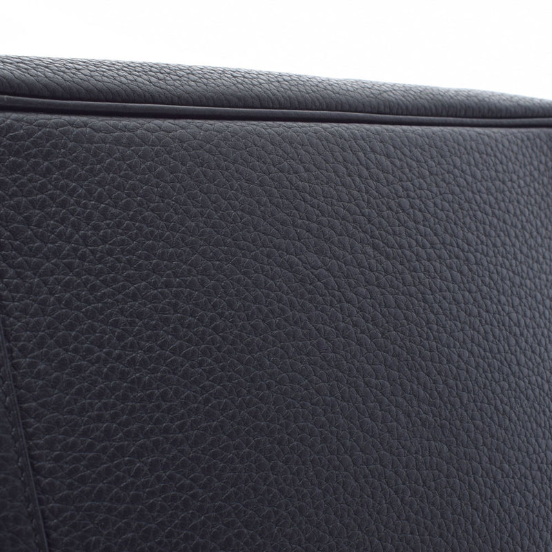 HERMES エルメス バーキン 30 黒 シルバー金具 □L刻印(2008年頃) レディース トリヨンクレマンス ハンドバッグ Aランク 中古 銀蔵