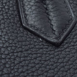 HERMES エルメス バーキン 30 黒 シルバー金具 □L刻印(2008年頃) レディース トリヨンクレマンス ハンドバッグ Aランク 中古 銀蔵