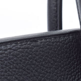 HERMES エルメス バーキン 30 黒 シルバー金具 □L刻印(2008年頃) レディース トリヨンクレマンス ハンドバッグ Aランク 中古 銀蔵