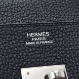 HERMES エルメス バーキン 30 黒 シルバー金具 □L刻印(2008年頃) レディース トリヨンクレマンス ハンドバッグ Aランク 中古 銀蔵
