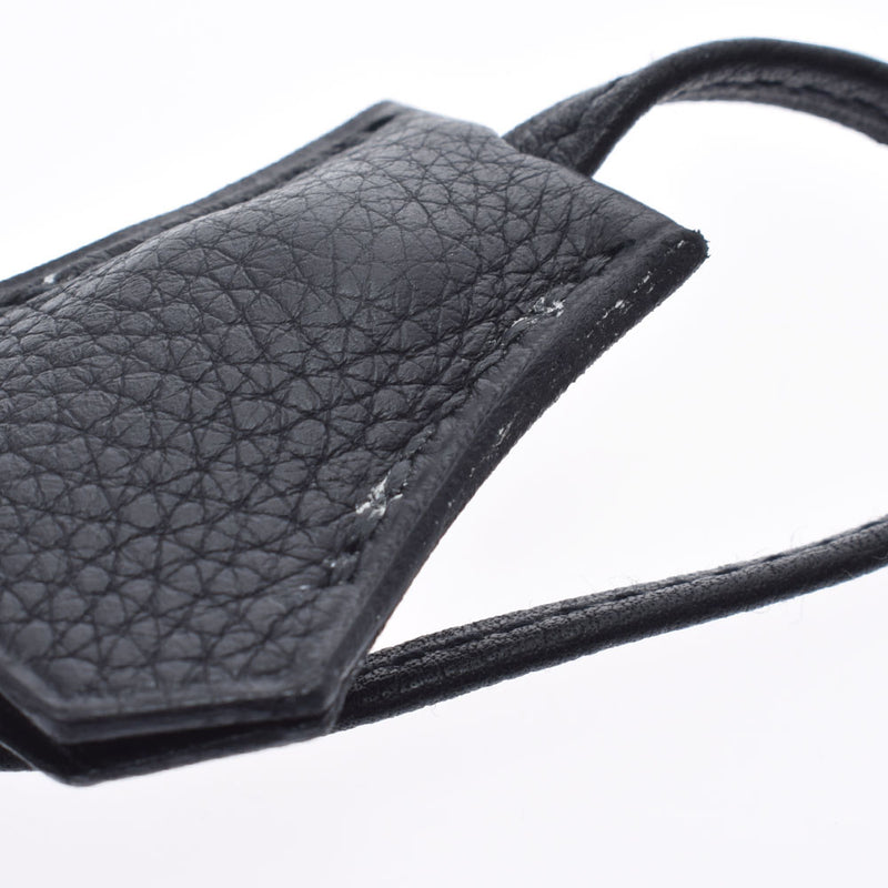 HERMES エルメス バーキン 30 黒 シルバー金具 □L刻印(2008年頃) レディース トリヨンクレマンス ハンドバッグ Aランク 中古 銀蔵