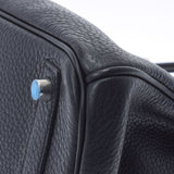 HERMES エルメス バーキン 30 黒 シルバー金具 □L刻印(2008年頃) レディース トリヨンクレマンス ハンドバッグ Aランク 中古 銀蔵