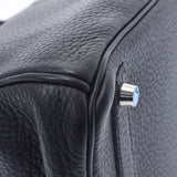 HERMES エルメス バーキン 30 黒 シルバー金具 □L刻印(2008年頃) レディース トリヨンクレマンス ハンドバッグ Aランク 中古 銀蔵