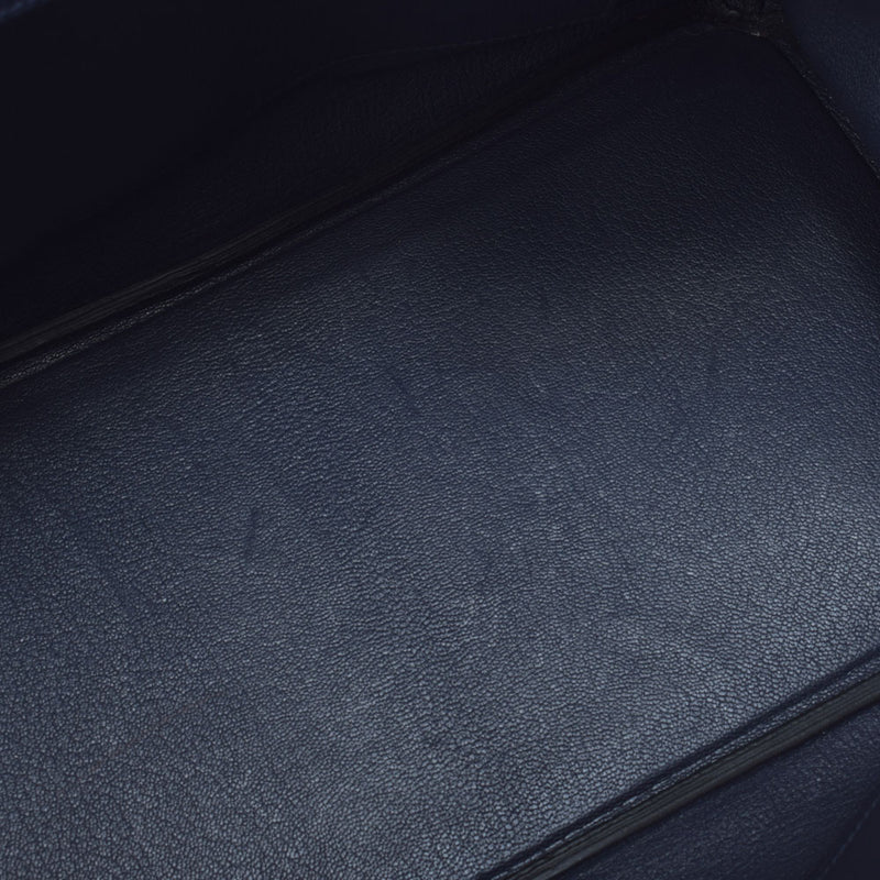 HERMES エルメス バーキン35 ブルーニュイ ゴールド金具 C刻印(2018年頃) レディース トゴ ハンドバッグ Aランク 中古 銀蔵