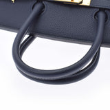 HERMES エルメス バーキン35 ブルーニュイ ゴールド金具 C刻印(2018年頃) レディース トゴ ハンドバッグ Aランク 中古 銀蔵