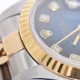 ROLEX Rolex Datejust 10P Diamond 79173G Ladies YG/SS Watch Automatic Blue Gradation Dial A Rank used Ginzo