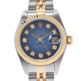 ROLEX Rolex Datejust 10P Diamond 79173G Ladies YG/SS Watch Automatic Blue Gradation Dial A Rank used Ginzo