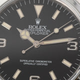 ROLEX Rolex Explorer 1 Tritium 14270 Men's SS Watch Automatic Black Dial A Rank Used Ginzo