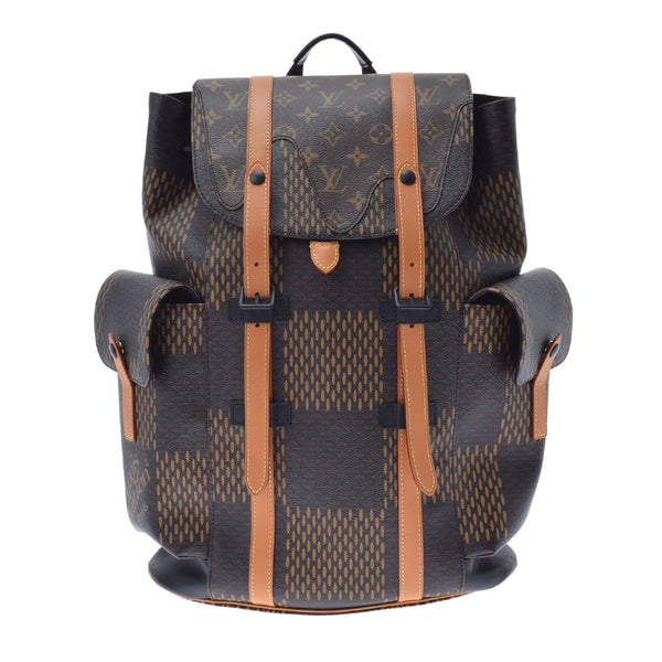 LOUIS VUITTON Louis Vuitton Damier Giant Christopher PM NIGO Collaboration Brown N40358 Men's Damier Cambus Backpack Daypack A Rank Used Ginzo