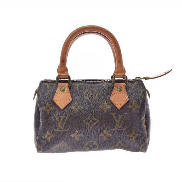 路易威顿路易斯·维顿（Louis Vuitton）Monogram Minogry Speedy Brown M41534女士会标帆布手提包B等级二手Ginzo