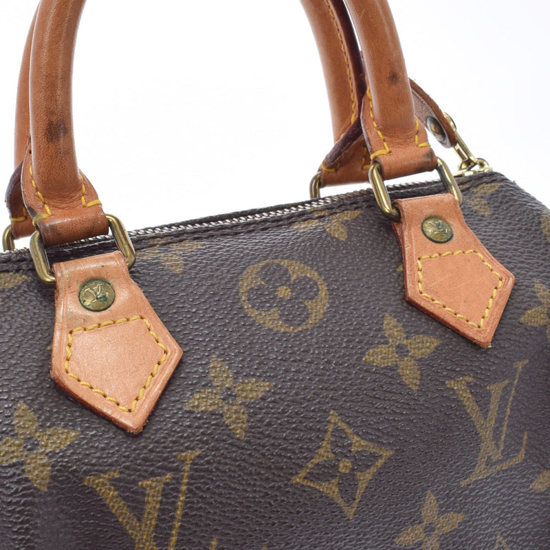 LOUIS VUITTON ルイヴィトン モノグラム ミニスピーディ ブラウン M41534 レディース モノグラムキャンバス ハンドバッグ Bランク 中古 銀蔵