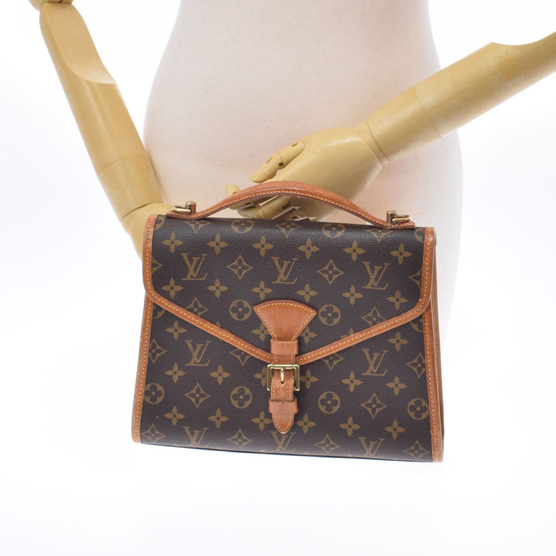 LOUIS VUITTON ルイヴィトン モノグラム ベルエア 2WAY ブラウン M51122 ユニセックス モノグラムキャンバス ハンドバッグ Bランク 中古 銀蔵