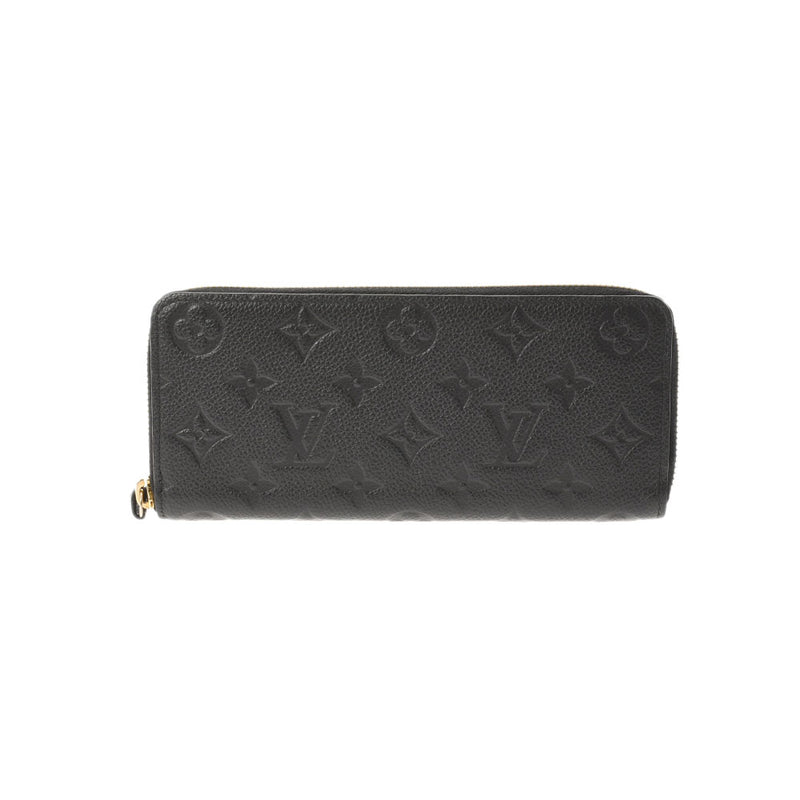 LOUIS VUITTON Louis Vuitton Monogram Amplant Portofoyille Clemance Noir (Black) M60171 Unisex Leather Long Wallet A Rank Used Ginzo