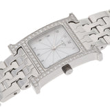 爱马仕爱马仕（Hermes H）观看lambusis bezel diamond hh1.230女士SS观看石英白色表盘