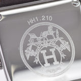 HERMES HERMES LAMBUSIS HH1.210女士SS/Leather Watch Quartz Ivory Dial Ab AB级使用Ginzo