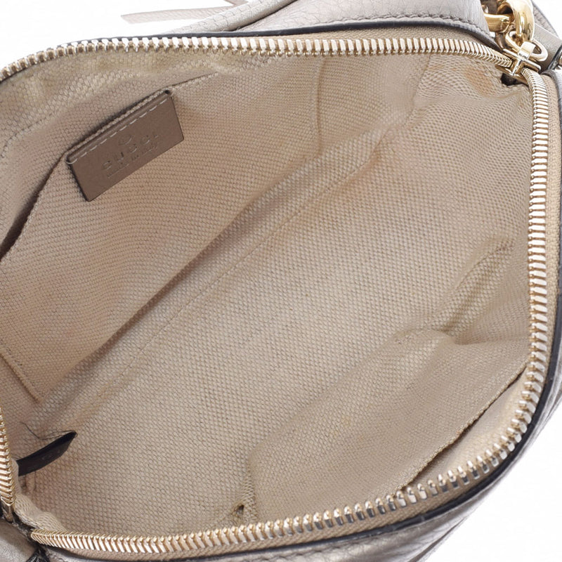 GUCCI Gucci Gucci Interlocking Jumping Pan Gold 308364 Ladies Leather Shoulder Bag B Rank used Ginzo