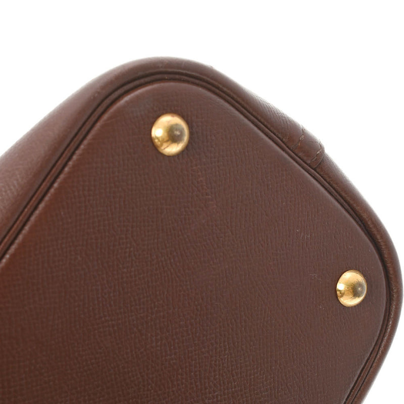 HERMES エルメス ボリード 37 茶 ○H刻印(1978年頃) レディース クシュベル ハンドバッグ Bランク 中古 銀蔵