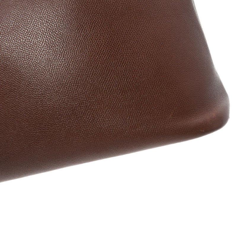 HERMES エルメス ボリード 37 茶 ○H刻印(1978年頃) レディース クシュベル ハンドバッグ Bランク 中古 銀蔵