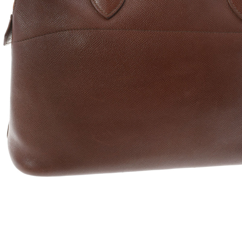 HERMES エルメス ボリード 37 茶 ○H刻印(1978年頃) レディース クシュベル ハンドバッグ Bランク 中古 銀蔵