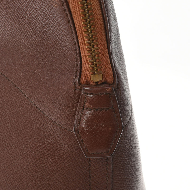HERMES エルメス ボリード 37 茶 ○H刻印(1978年頃) レディース クシュベル ハンドバッグ Bランク 中古 銀蔵
