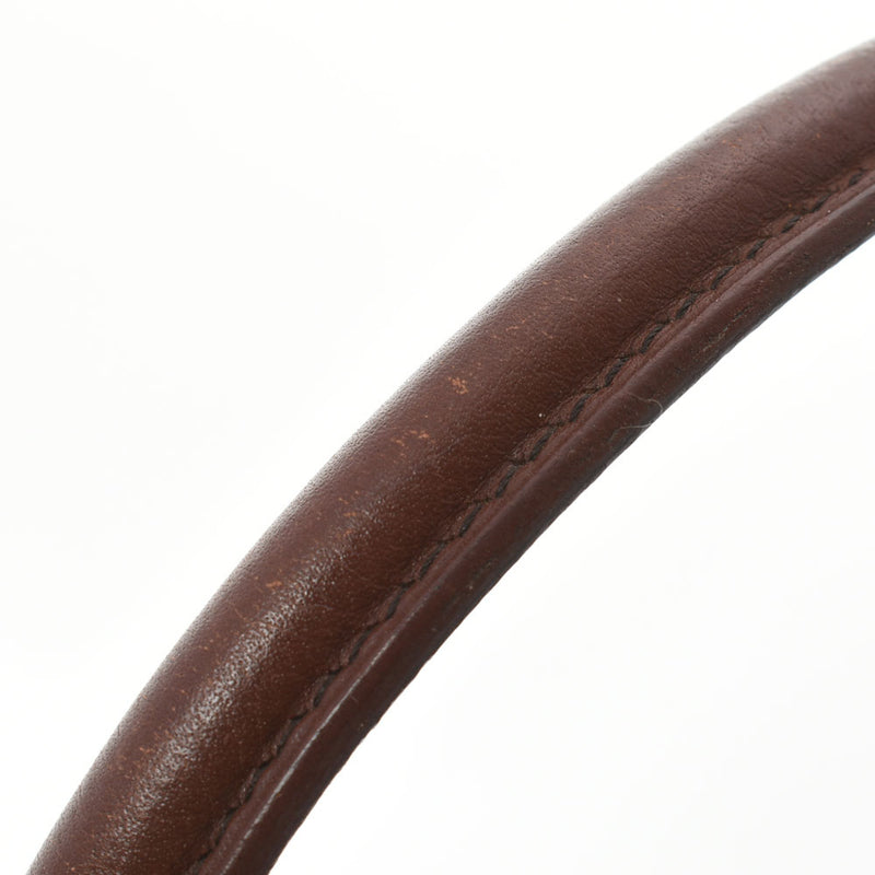 HERMES エルメス ボリード 37 茶 ○H刻印(1978年頃) レディース クシュベル ハンドバッグ Bランク 中古 銀蔵