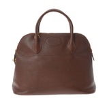 HERMES エルメス ボリード 37 茶 ○H刻印(1978年頃) レディース クシュベル ハンドバッグ Bランク 中古 銀蔵