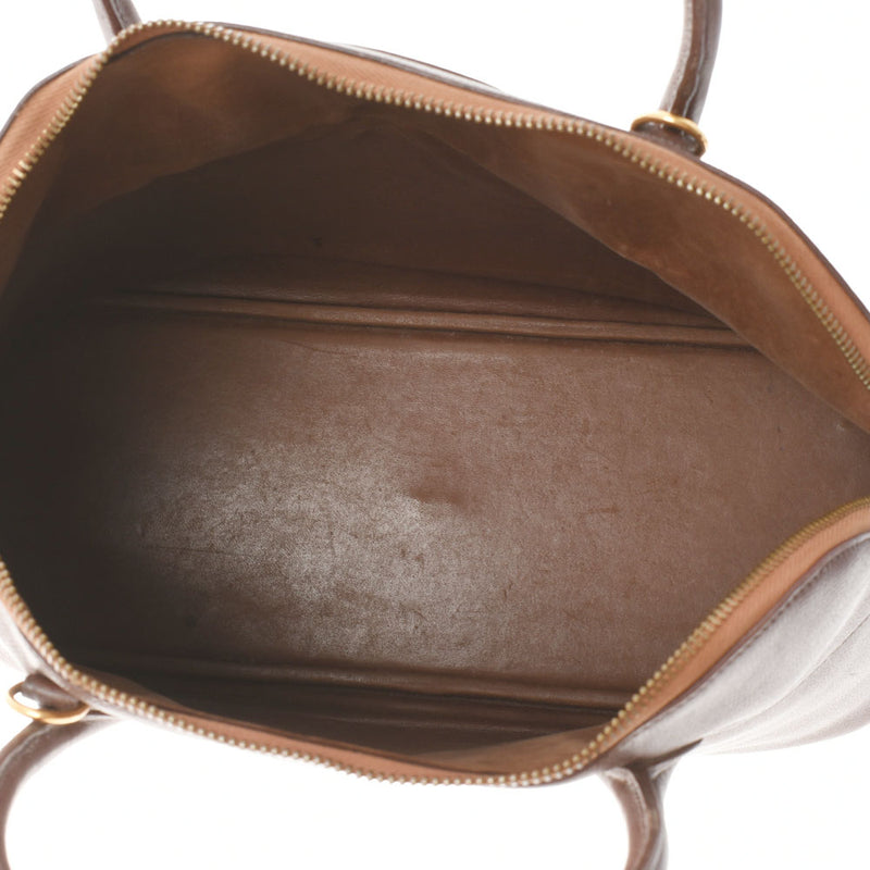 HERMES エルメス ボリード 37 茶 ○H刻印(1978年頃) レディース クシュベル ハンドバッグ Bランク 中古 銀蔵