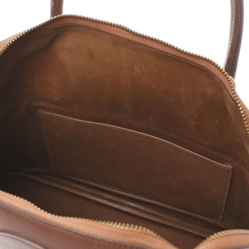 HERMES エルメス ボリード 37 茶 ○H刻印(1978年頃) レディース クシュベル ハンドバッグ Bランク 中古 銀蔵