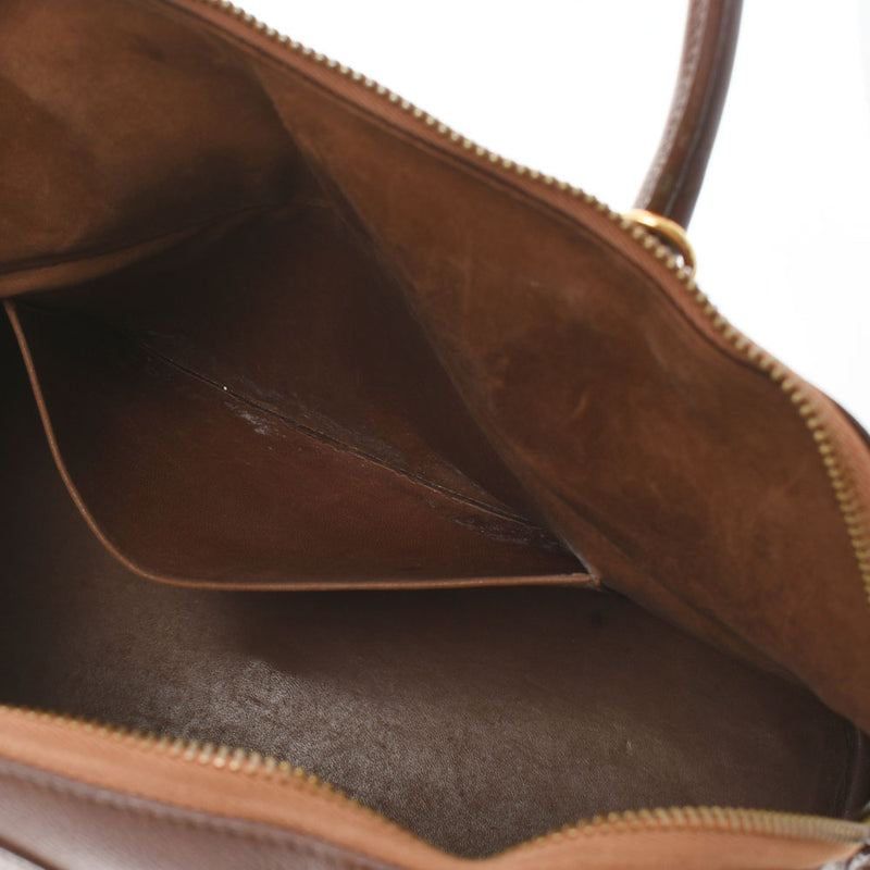 HERMES エルメス ボリード 37 茶 ○H刻印(1978年頃) レディース クシュベル ハンドバッグ Bランク 中古 銀蔵