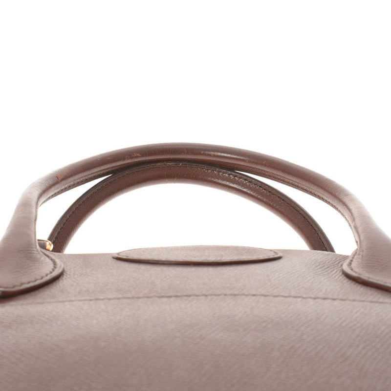 HERMES エルメス ボリード 37 茶 ○H刻印(1978年頃) レディース クシュベル ハンドバッグ Bランク 中古 銀蔵