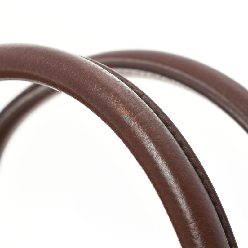 HERMES エルメス ボリード 37 茶 ○H刻印(1978年頃) レディース クシュベル ハンドバッグ Bランク 中古 銀蔵