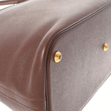 HERMES エルメス ボリード 37 茶 ○H刻印(1978年頃) レディース クシュベル ハンドバッグ Bランク 中古 銀蔵