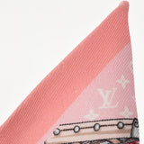 LOUIS VUITTON Louis Vuitton Bando BB Let's Go Monogram Pattern Pink M76441 Ladies Silk 100% Scarf A Rank Used Ginzo