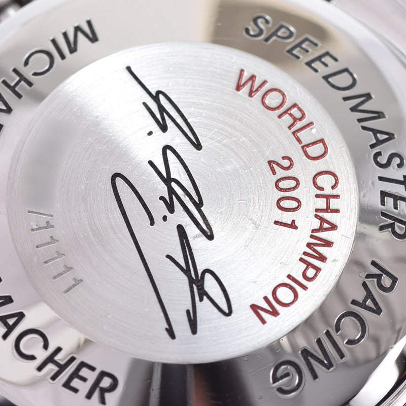 OMEGA オメガ スピードマスター レーシング 2001年ミハエル シューマッハ限定 3519.50 メンズ SS 腕時計 自動巻き 黒文字盤 Aランク 中古 銀蔵