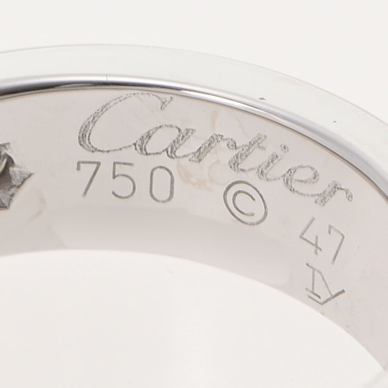CARTIER カルティエ ラブリング ダイヤ #47 2006年クリスマス限定 7号 レディース K18WG リング・指輪 Aランク 中古 銀蔵
