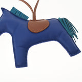 HERMES エルメス ロデオGM 馬モチーフ バッグチャーム ブルーエレクトリック/ブルーイズミール/フォーヴ ユニセックス アニョーミロ チャーム Aランク 中古 銀蔵