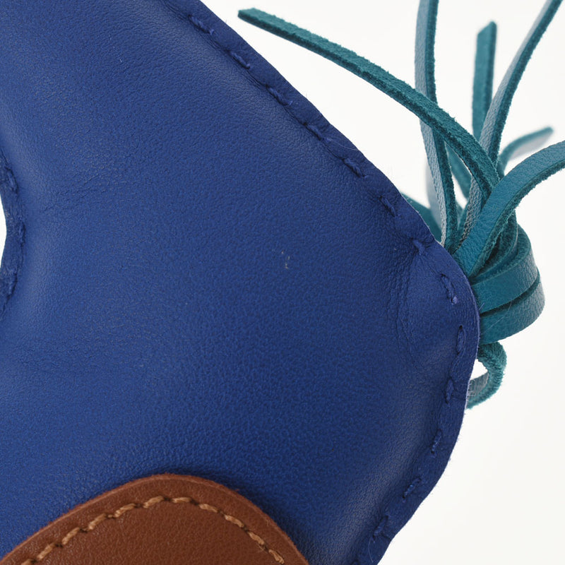 HERMES エルメス ロデオGM 馬モチーフ バッグチャーム ブルーエレクトリック/ブルーイズミール/フォーヴ ユニセックス アニョーミロ チャーム Aランク 中古 銀蔵