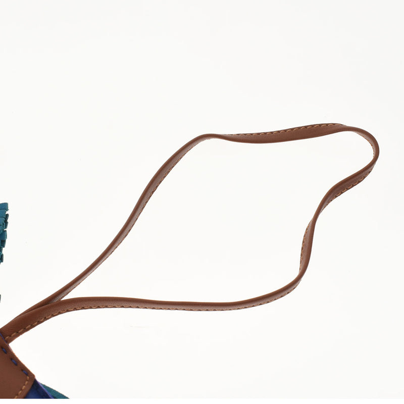 HERMES エルメス ロデオGM 馬モチーフ バッグチャーム ブルーエレクトリック/ブルーイズミール/フォーヴ ユニセックス アニョーミロ チャーム Aランク 中古 銀蔵