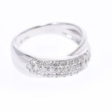 PONTE VECCHIO Ponte Vequio Diamond 0.50CT 3 Diamond 9 Ladies K18WG Ring / Ring A Rank Used Ginzo