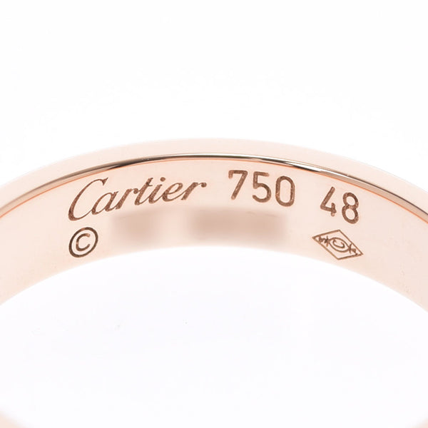 Cartier Cartier Mini Labling #48 Ladies K18PG Ring / Ring A Rank used Ginzo