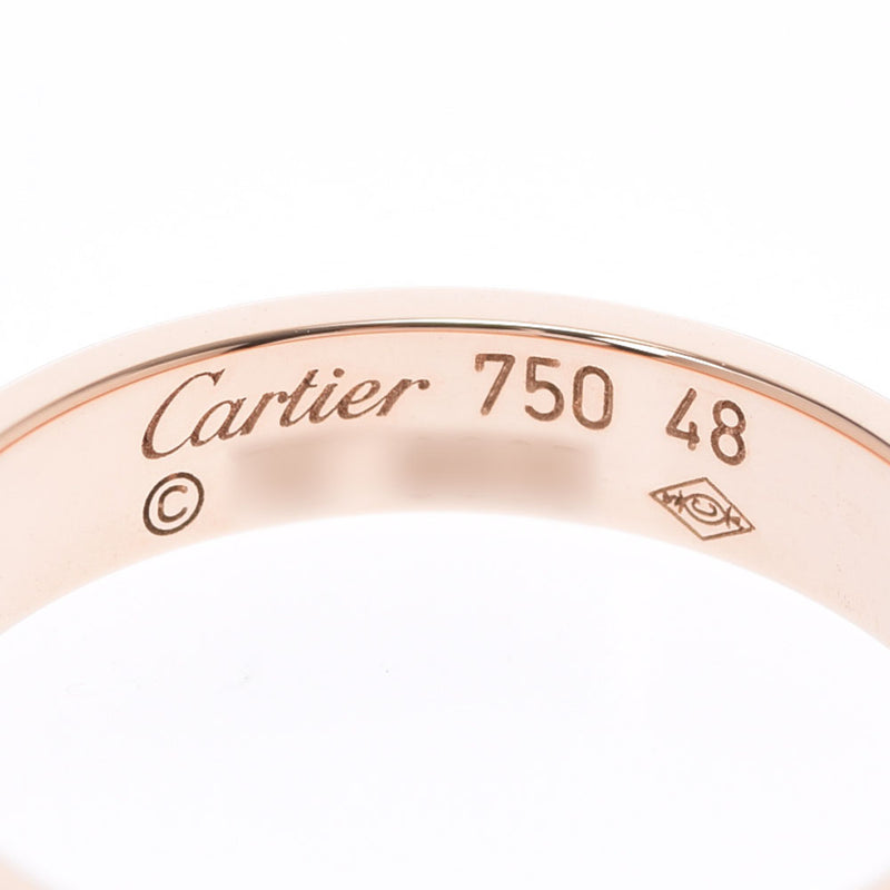 CARTIER カルティエ ミニラブリング #48 8号 レディース K18PG リング・指輪 Aランク 中古 銀蔵